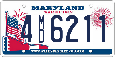 MD license plate 4MD6211