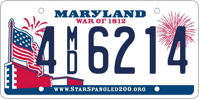 MD license plate 4MD6214