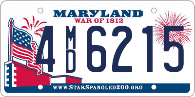 MD license plate 4MD6215