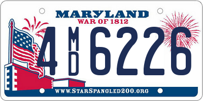 MD license plate 4MD6226
