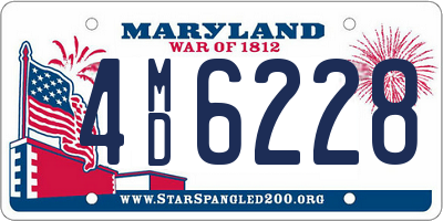 MD license plate 4MD6228