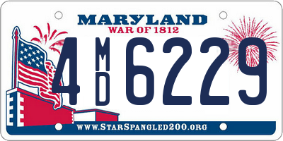 MD license plate 4MD6229