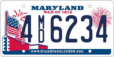 MD license plate 4MD6234