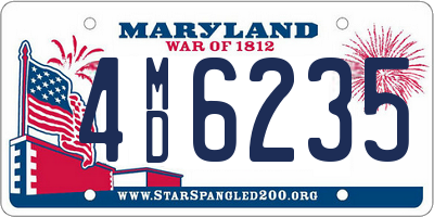 MD license plate 4MD6235