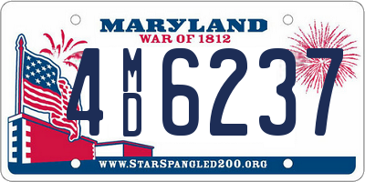 MD license plate 4MD6237