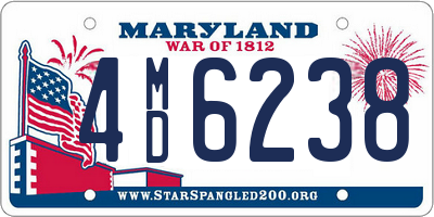 MD license plate 4MD6238