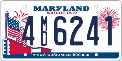 MD license plate 4MD6241