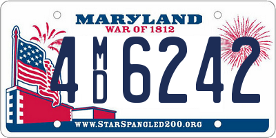 MD license plate 4MD6242