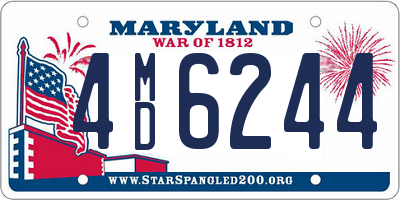 MD license plate 4MD6244