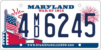 MD license plate 4MD6245