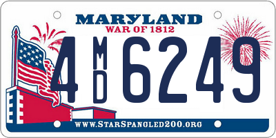 MD license plate 4MD6249