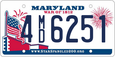MD license plate 4MD6251