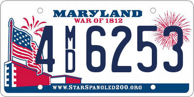 MD license plate 4MD6253