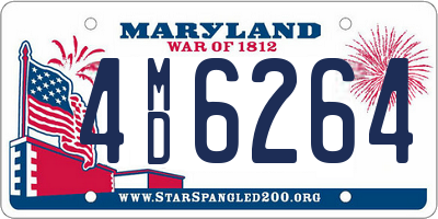 MD license plate 4MD6264