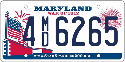 MD license plate 4MD6265