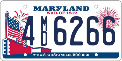 MD license plate 4MD6266