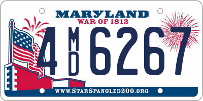 MD license plate 4MD6267