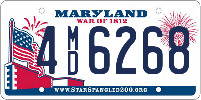 MD license plate 4MD6268