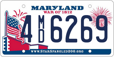 MD license plate 4MD6269
