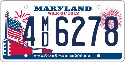 MD license plate 4MD6278