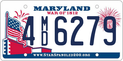 MD license plate 4MD6279