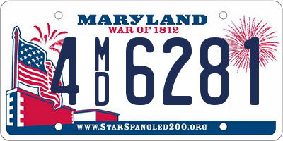 MD license plate 4MD6281
