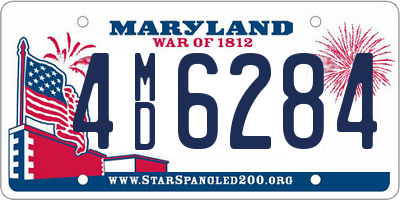 MD license plate 4MD6284