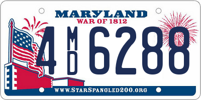 MD license plate 4MD6288