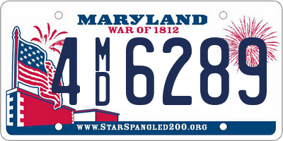 MD license plate 4MD6289