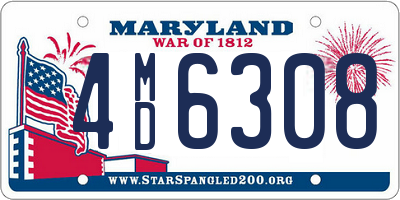 MD license plate 4MD6308