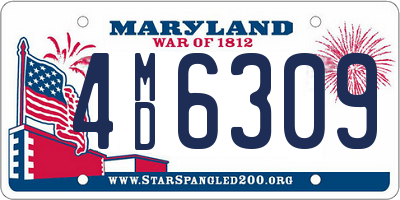 MD license plate 4MD6309