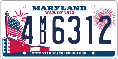 MD license plate 4MD6312