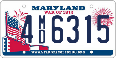 MD license plate 4MD6315