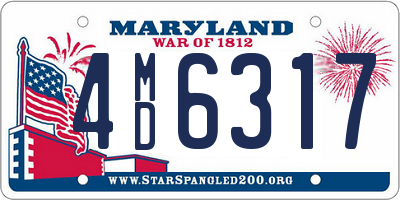 MD license plate 4MD6317