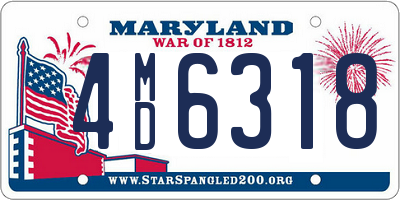 MD license plate 4MD6318