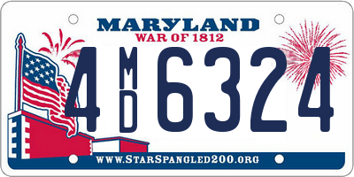 MD license plate 4MD6324