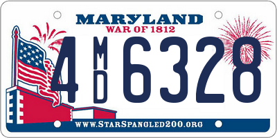 MD license plate 4MD6328