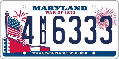 MD license plate 4MD6333