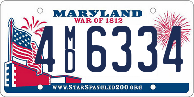 MD license plate 4MD6334
