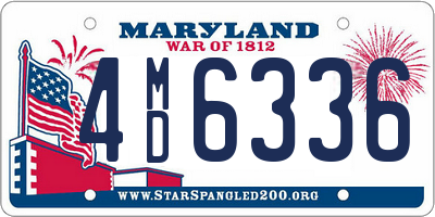 MD license plate 4MD6336