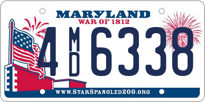 MD license plate 4MD6338