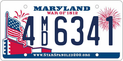MD license plate 4MD6341