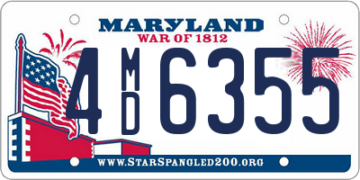 MD license plate 4MD6355