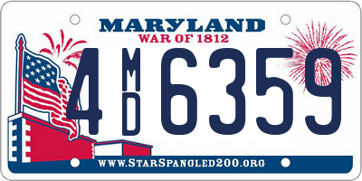 MD license plate 4MD6359