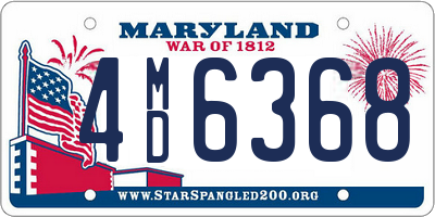 MD license plate 4MD6368