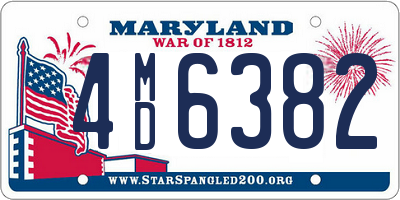 MD license plate 4MD6382