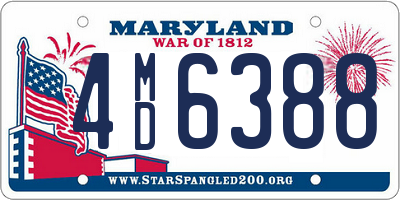 MD license plate 4MD6388