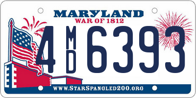 MD license plate 4MD6393