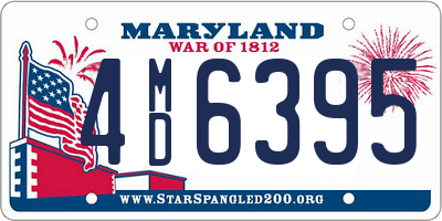 MD license plate 4MD6395