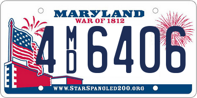 MD license plate 4MD6406